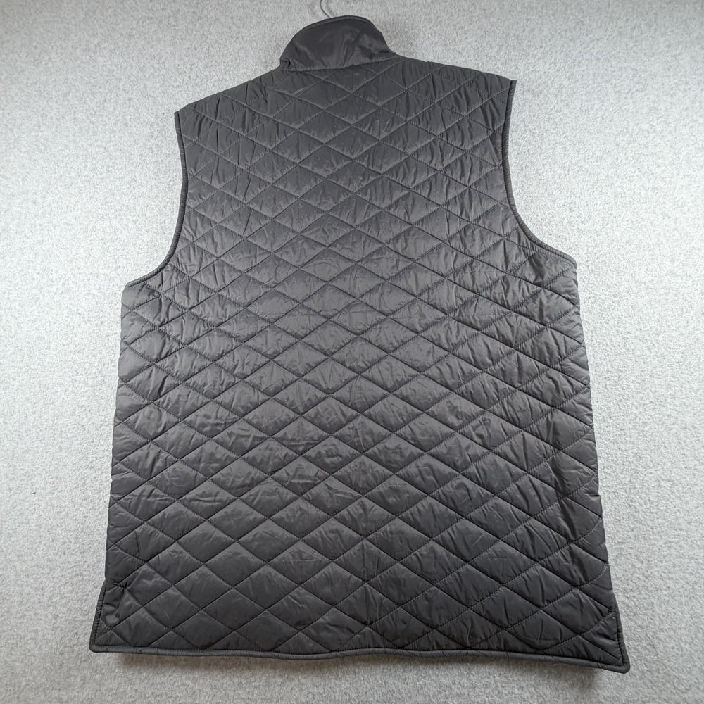 Weatherproof Vintage Men's Diamond Quilted Puffer Vest Gray Size L Cabincore - Picture 5 of 8